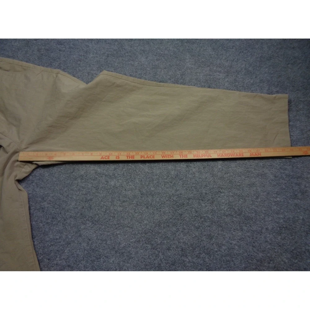 Madewell Stretch Pant Size M Khaki Tan Drawstring Wide Leg Relaxed Comfort